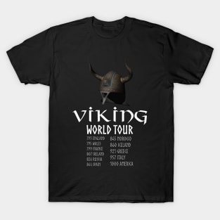 Viking World Tour Scandinavian History Norse Mythology T-Shirt